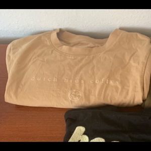 dutch bros tan long sleeve tshirt